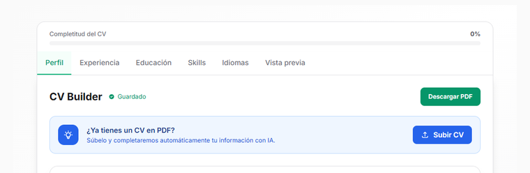CV Builder de Taskio